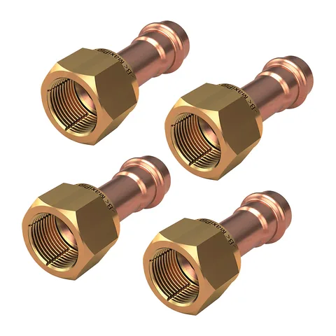 Đầu nối chuyển ép – loe SAE cái Conex Bänninger MaxiPro Simple Flare 1/4", gói 4 cái