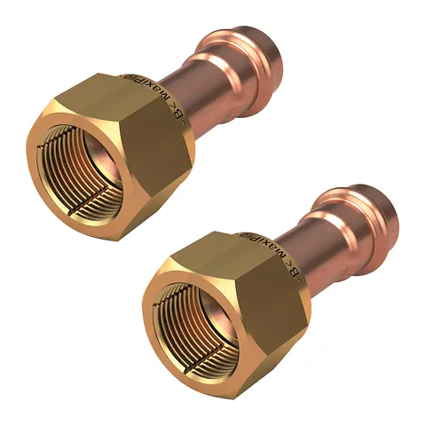 Đầu nối chuyển ép – loe SAE cái Conex Bänninger MaxiPro Simple Flare 5/8", gói 2 cái