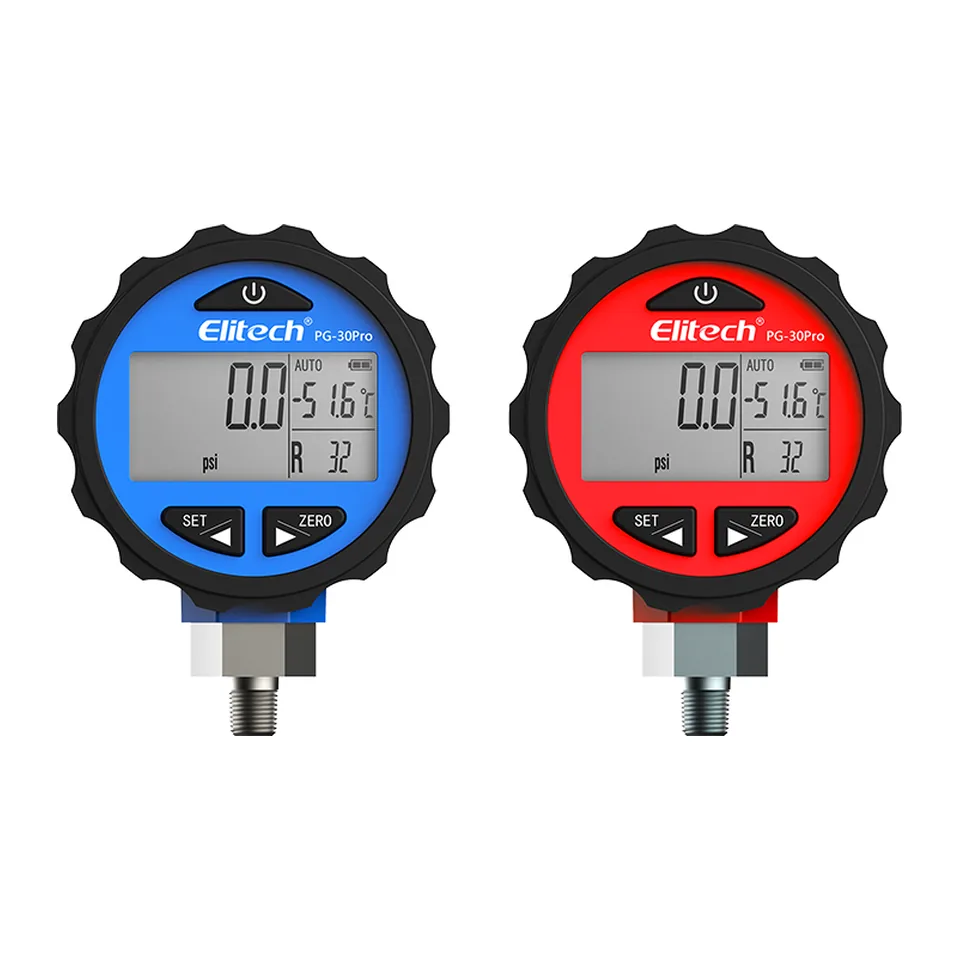 Đồng hồ áp suất điện tử Elitech PG-30 Pro, dải đo -14.7~800 psi, 87 loại gas