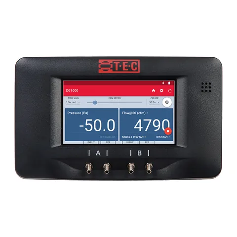Đồng hồ đo áp suất – lưu lượng điện tử 2 kênh TEC Minneapolis DG-1000 có Bluetooth