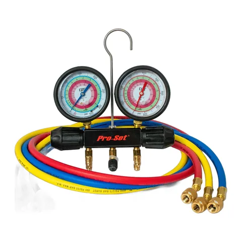 Đồng hồ nạp gas 2 van A2L CPS Workingman MT2A7P5 3-1/8" cho R-454B, R-32, R-410A kèm dây cao cấp 5 ft