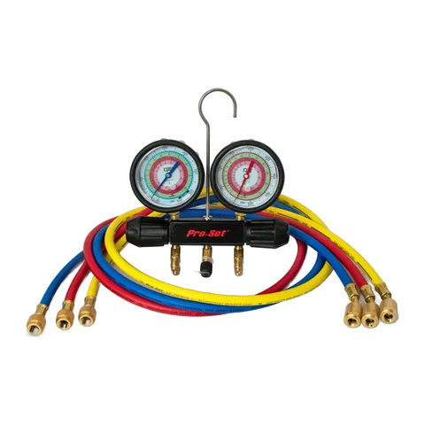 Đồng hồ nạp gas 2 van A2L CPS Workingman MT2A7P5A 3-1/8" cho R-454B, R-32, R-410A kèm dây chống xả ngược 5 ft