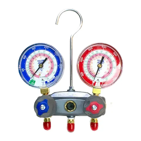 Đồng hồ nạp gas 2 van Yellow Jacket 49863 TITAN cho R-22, R-404A, R-410A (không kèm dây)