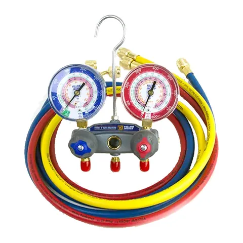 Đồng hồ nạp gas 2 van Yellow Jacket 49867 TITAN cho R-22, R-404A, R-410A kèm dây PLUS II RYB 60"