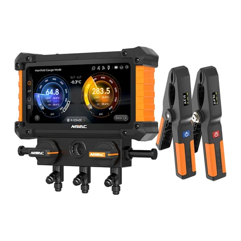 Đồng hồ nạp gas điện tử 2 van NAVAC NX1G NEXUS 2 kèm kẹp đo nhiệt không dây