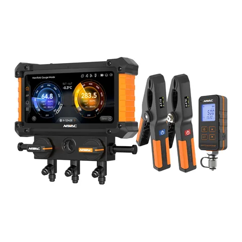 Đồng hồ nạp gas điện tử 2 van NAVAC NX1GV NEXUS 2 kèm đồng hồ micron NMV1S và kẹp đo nhiệt không dây