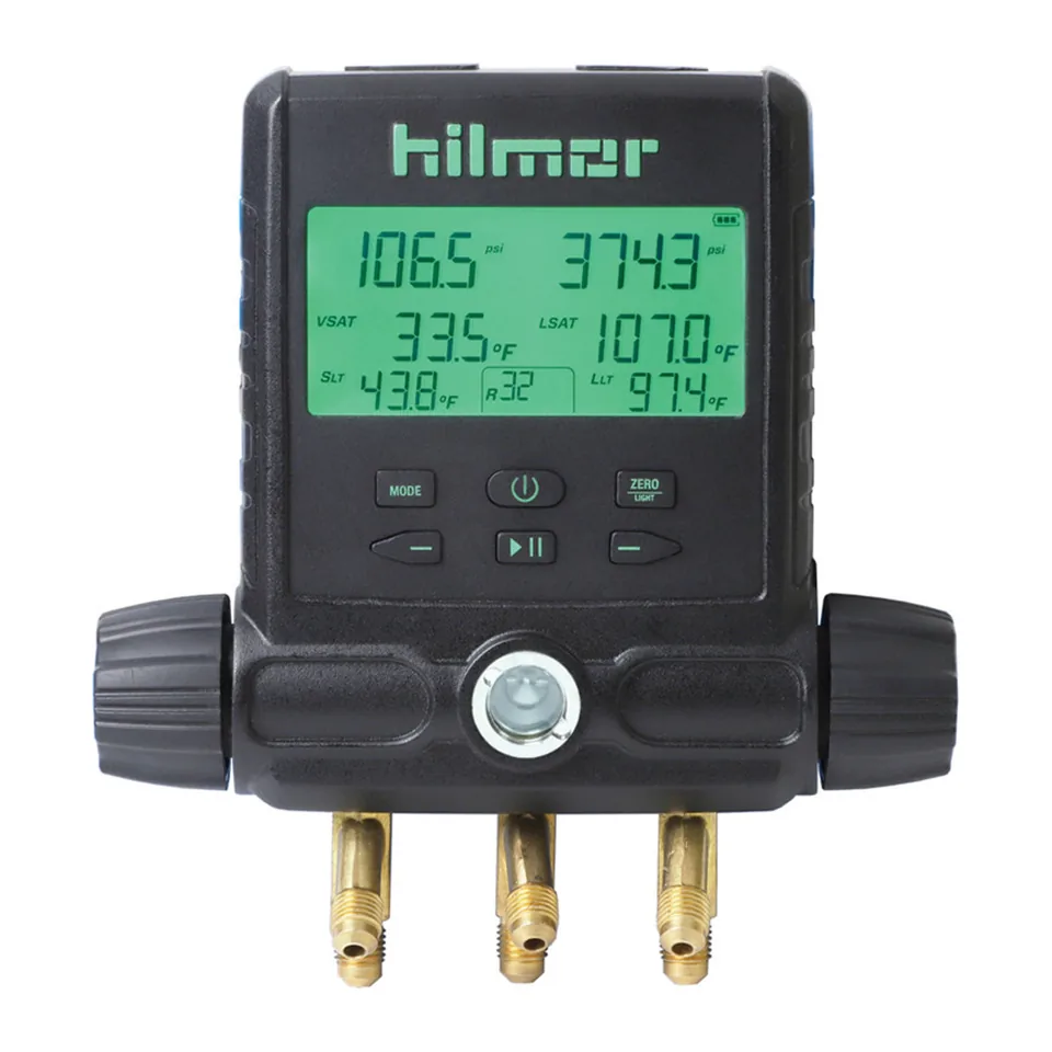 Đồng hồ nạp gas điện tử cơ bản Hilmor HDM-1, tương thích A2L, 88 loại gas