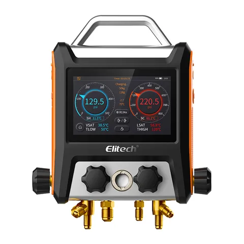 Đồng hồ nạp gas điện tử thông minh Elitech MS-4000 màn hình cảm ứng 5 inch, Bluetooth, OTA