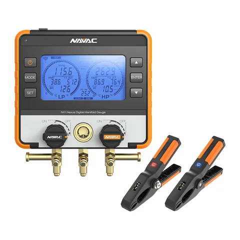 Đồng hồ nạp gas điện tử thông minh NAVAC NX1 Nexus kèm 2 đầu đo nhiệt không dây