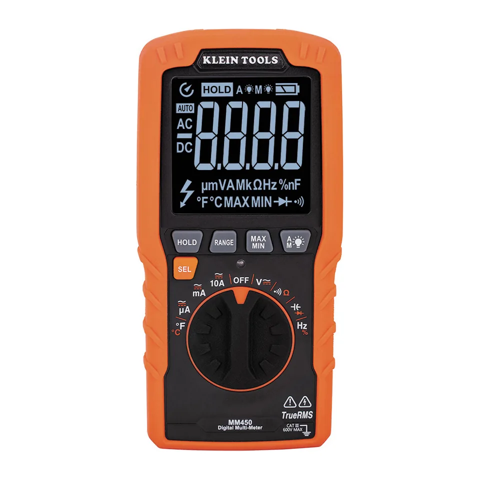 Đồng hồ vạn năng mỏng True RMS Klein Tools MM450 600V, đo thêm nhiệt độ