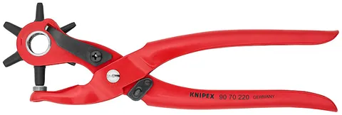 Dụng Cụ Knipex Bấm Lỗ Da (Revolving Punch Pliers) 90 70 220 Từ Ø 2.0 - 5,0mm
