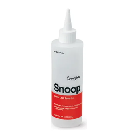 Dung dịch dò rò rỉ gas dạng lỏng Snoop chai 8 oz, ống bôi mềm, bọt sủi bền