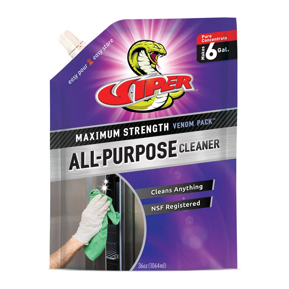 Hoá chất vệ sinh đa năng đậm đặc Viper Venom Pack RT340V, túi 36oz pha được 6 gallon