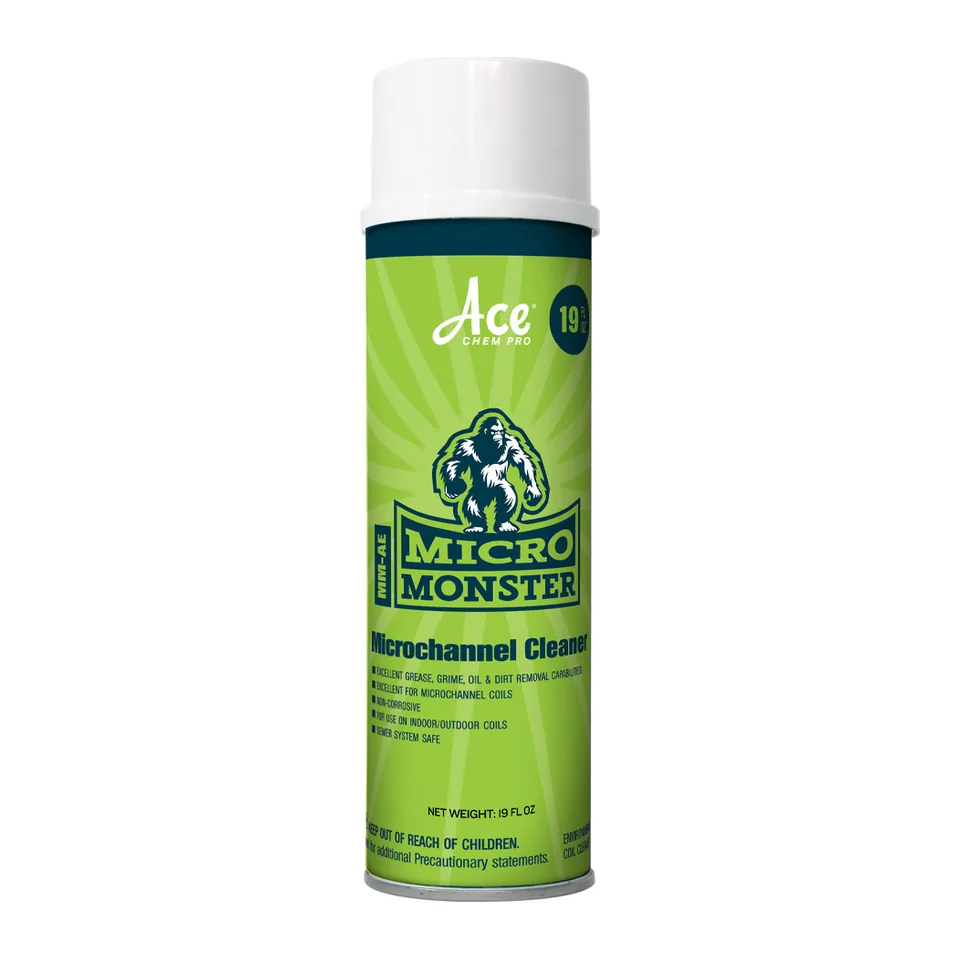 Hoá chất vệ sinh dàn microchannel dạng bọt Ace Chem Pro Micro Monster MM-AE, không cần xả, bình xịt 19 oz