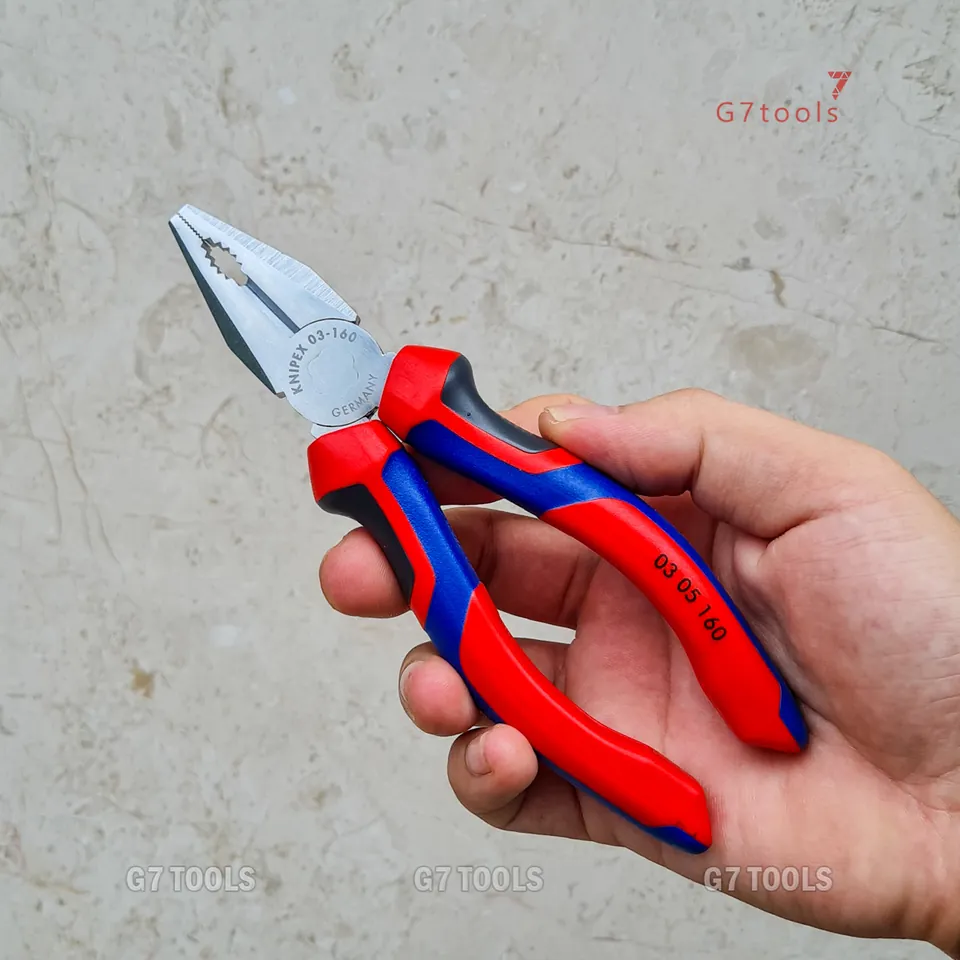 Kềm Đa Năng Knipex 03 05 160 Lưỡi Cắt 60HRC Mạ Chrome Chiều Dài 160mm