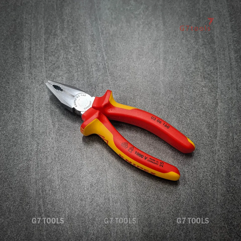 Kềm Đa Năng Knipex 03 06 160 Lưỡi Cắt 60HRC Chiều Dài 160mm - Cách Điện 1000V