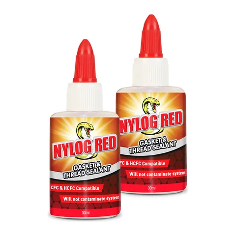 Keo làm kín gioăng và ren Nylog Red cho hệ AC/R, gói 2 chai