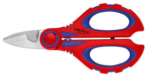 Kéo Thợ Điện Knipex 95 05 10 SB Lưỡi 56HRC & Bấm Cos Pin Rỗng Đến 6.0mm²