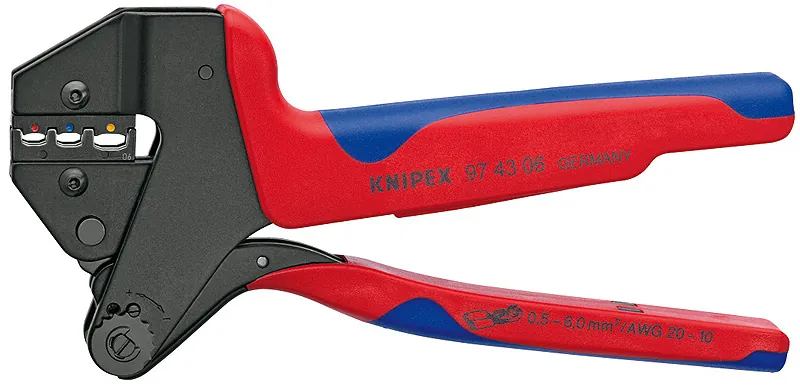 Kìm Bấm Cos Knipex PEW 12 97 43 06 Ép Cos Chân Nhựa 0.5- 6.0 mm²