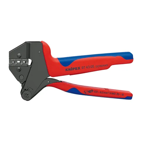 Kìm Bấm Cos Knipex PEW 12 97 43 05 Ép Cos Thìa Nối 0.5- 6.0 mm²