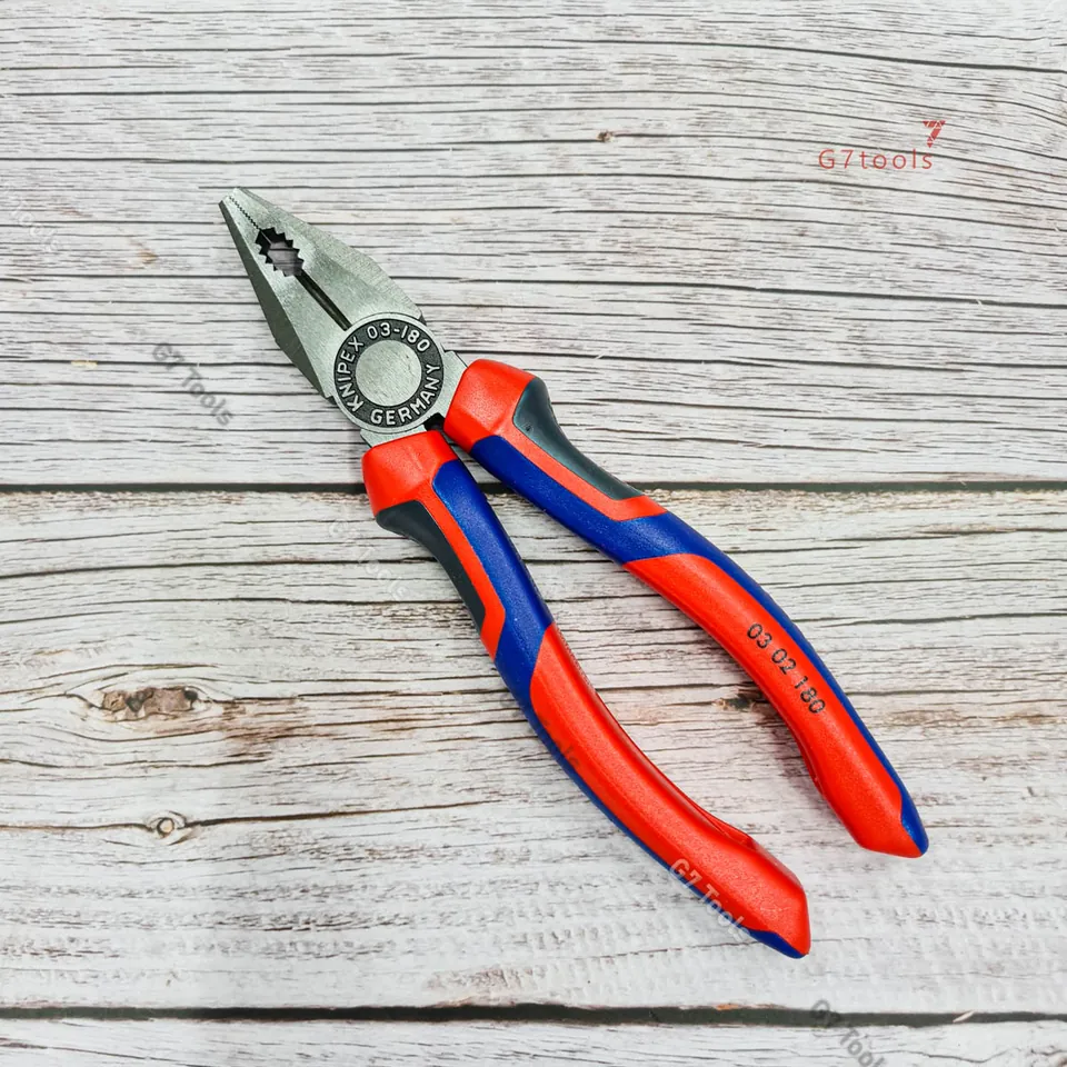 Kìm Bằng Đa Năng Knipex 03 02 180 Lưỡi Cắt Tôi 60 HRC Chiều Dài 180mm