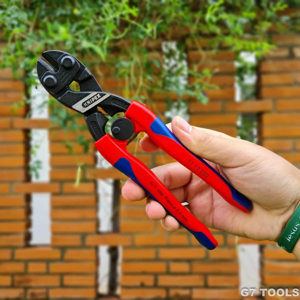 Kìm Cắt Cộng Lực KNIPEX CoBolt 71 12 200 Có Lò Xo Tự Mở