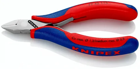 Kìm Cắt Điện Tử Chính Xác KNIPEX 77 42 115 Lưỡi Cắt Nhọn Không Vát_Tôi Cứng 62HRC