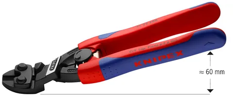 Kìm Cắt Knipex CoBolt 71 22 200 Đầu 20° Lưỡi 64 HRC, Cắt Thép Lò Xo Ø3.6mm