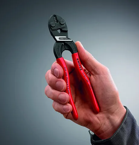 Kìm Cắt KNIPEX CoBolt S 71 01 160 Lưỡi Tôi 64HRC, Cắt Thép Lò Xo Ø3.3mm
