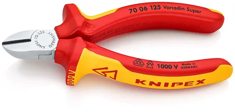 Kìm Cắt Knipex 70 06 125 Lưỡi 62 HRC Dài 125mm Cách Điện 1000V