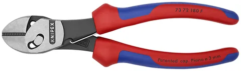 Kìm Cắt Knipex TwinForce 73 72 180 F - Lưỡi Tôi 64 HRC Có Lẫy Tự Mở