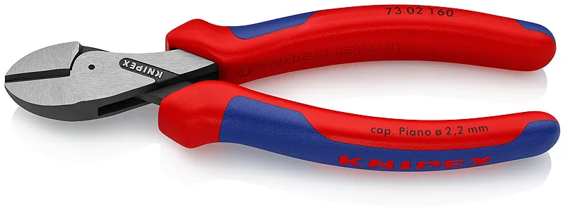 Kìm Cắt Knipex X-Cut 73 02 160 Lưỡi 64 HRC Cắt Thép Lò Xo Ø2.2mm