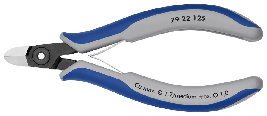 Kìm Cắt Linh Kiện Knipex 79 22 125 Đầu Tròn Thon Lưỡi Cắt Bằng, Flush Cut