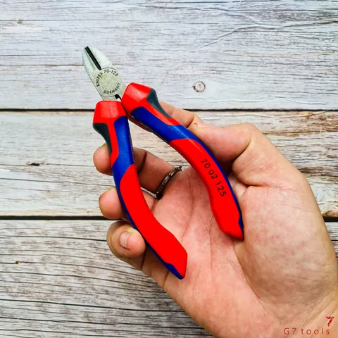 Kìm Cắt Mũi Thon Knipex 70 02 125 Chiều Dài 125mm Cắt Thép Ø 2.3 mm