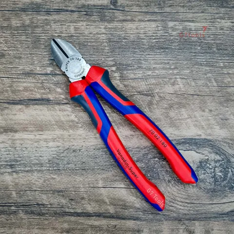 Kìm Cắt Mũi Thon Knipex 70 02 180 Chiều Dài 180mm Tay Cầm Êm
