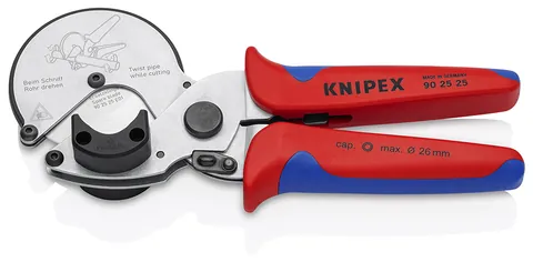 Kìm Knipex 90 25 25 Cắt Ống Nhựa Pipe Cutter Đến Ø 26 mm (Mới 2023)