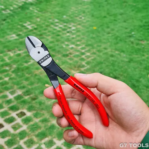 Kìm Cắt Thân Chéo Knipex 74 01 160 Dài 160mm Cắt Thép Lò Xo Ø 2.0 mm