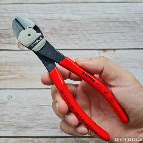 Kìm Cắt Thân Chéo Knipex 74 01 180 Dài 160mm Cắt Thép Lò Xo Ø 2.7 mm