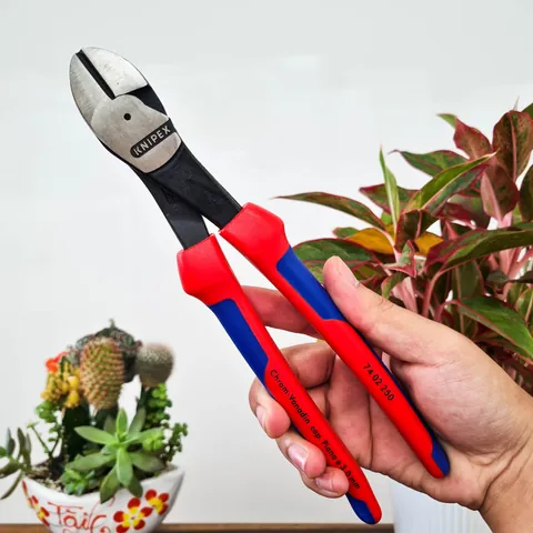 Kìm Cắt Thân Chéo Knipex 74 02 250 Dài 250mm Cắt Thép Lò Xo Ø 3.0 mm