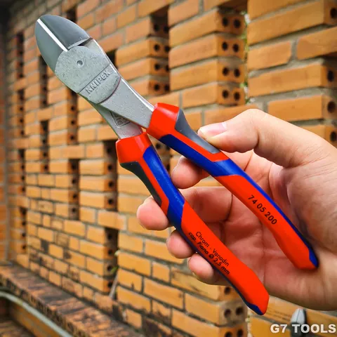 Kìm Cắt Thân Chéo Knipex 74 05 200 Dài 200mm Cắt Thép Lò Xo Ø 2.5 mm