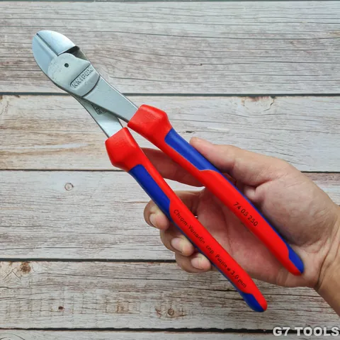 Kìm Cắt Thân Chéo Knipex 74 05 250 Dài 250mm Cắt Thép Lò Xo Ø 3.0 mm