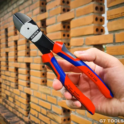 Kìm Cắt Thân Chéo Knipex 74 02 200 Dài 200mm Cắt Thép Lò Xo Ø 2.5 mm