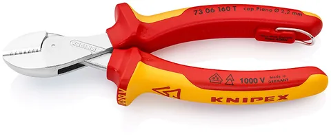 Kìm Cắt Knipex X-Cut Lưỡi 64 HRC Dài 160mm Cách Điện 1000V Có Móc Treo
