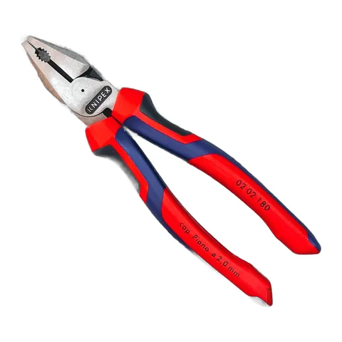 Kìm Đa Năng Knipex 02 02 180 Lưỡi Cắt 63 HRC Dài 180mm, Tay cầm êm