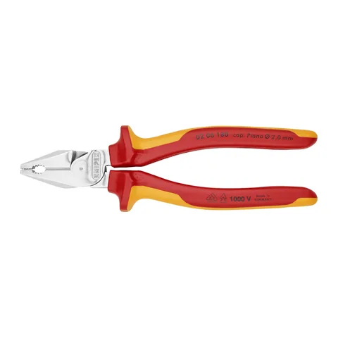 Kìm Đa Năng Knipex 02 06 180 Lưỡi Cắt 63 HRC Dài 180mm, Cách điện 1000 Volt