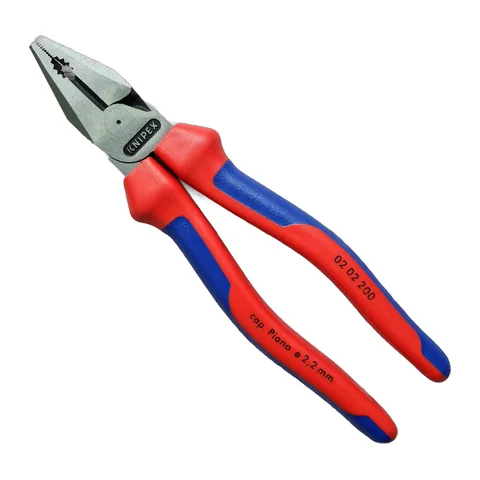 Kìm Đa Năng Knipex 02 02 200 Lưỡi Cắt 63 HRC Dài 200mm, Tay cầm êm