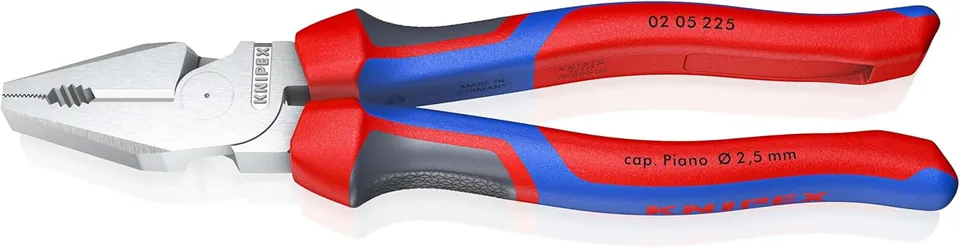 Kìm Đa Năng Knipex 02 05 225 Lưỡi Cắt 63 HRC Dài 225mm, Tay êm, Mạ chrome