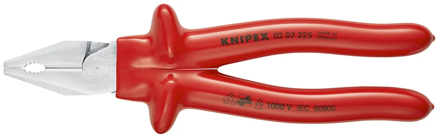 Kìm Đa Năng Knipex 02 07 225 Chiều Dài 225mm Cách Điện 1000 Volt Cán Đúc