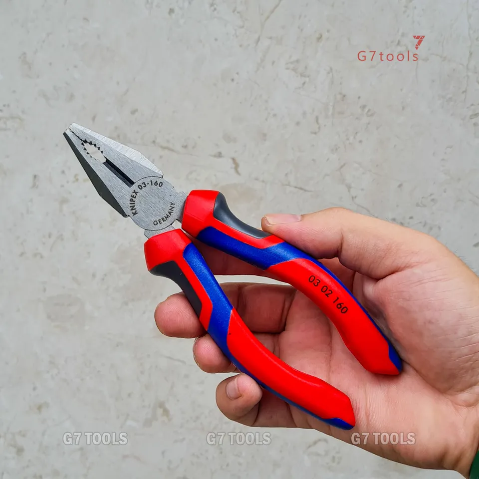 Kìm Đa Năng Knipex 03 02 160 Lưỡi Cắt Tôi 60 HRC Chiều Dài 160mm