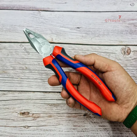 Kìm Đa Năng Knipex 03 05 180 mạ Chrome Lưỡi Cắt Tôi 60 HRC Chiều Dài 180mm